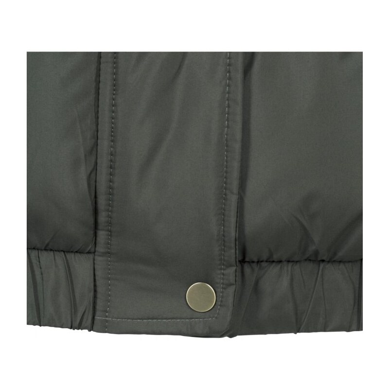Dámská zimní bunda Urban Classics Ladies Hooded Puffer Jacket - tmavě olivová
