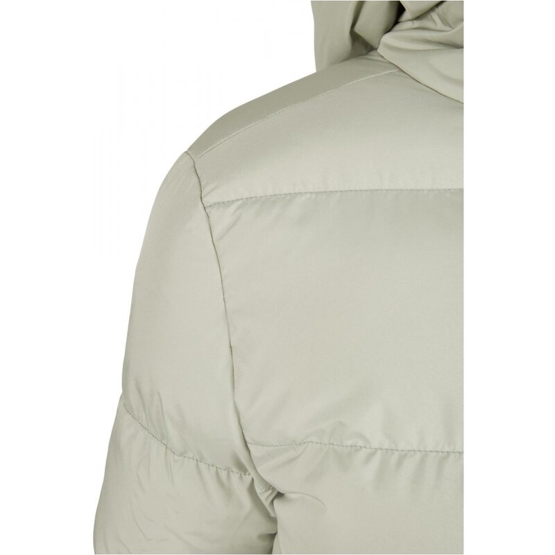 Dámská zimní bunda Urban Classics Ladies Hooded Puffer Jacket - pastelově zelená