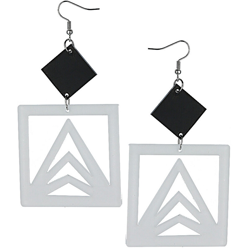 Topshop Cut Out Square Earrings