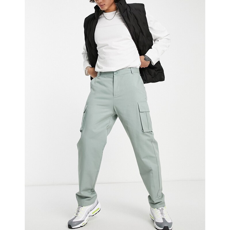 2-Minds 2minds high pocket trousers in light green 115174105