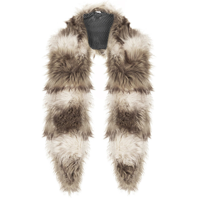 Topshop Shaggy Oversize Fur Collar