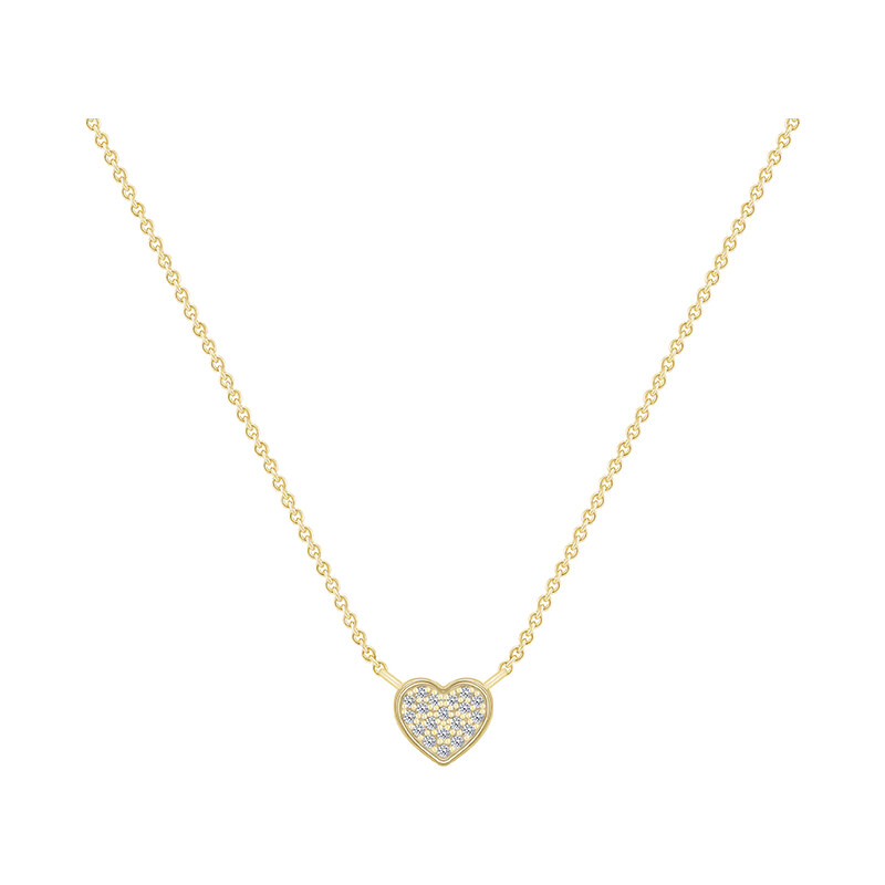 Eppi Diamantový náhrdelník ve tvaru srdce Sie