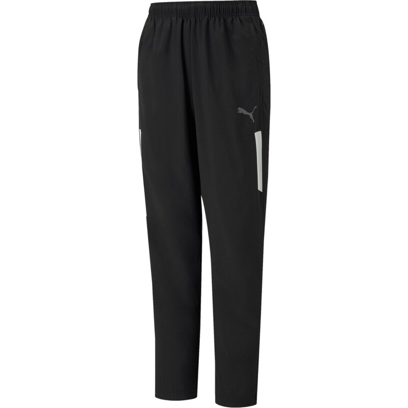 PUMA Sportovní kalhoty černá / bílá