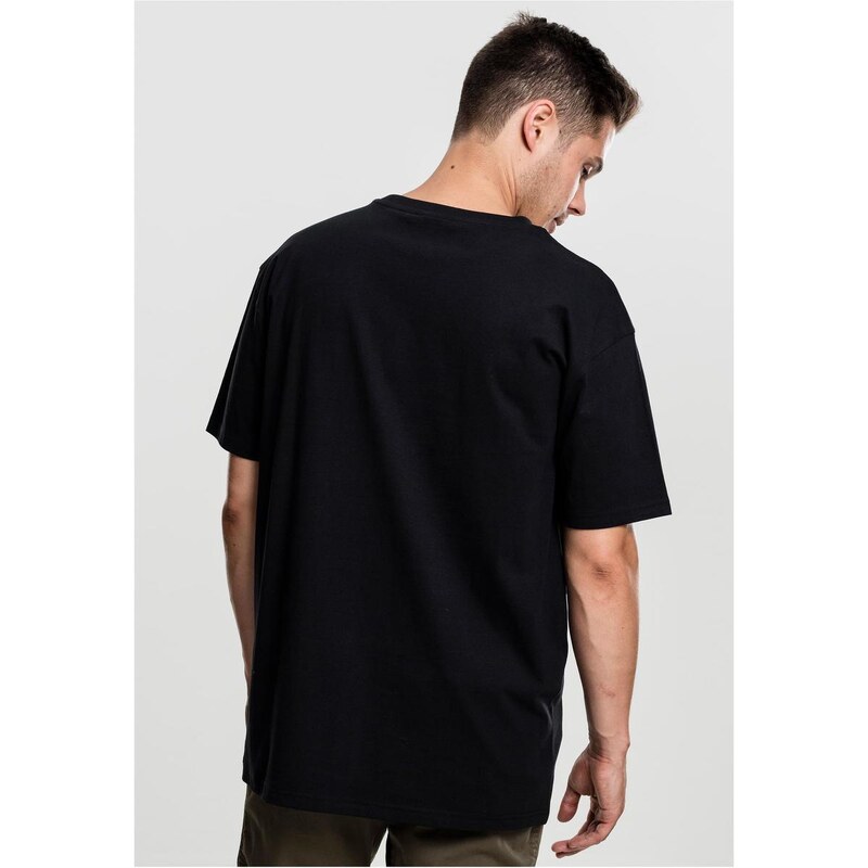 UC Men Těžké oversized tričko černé barvy