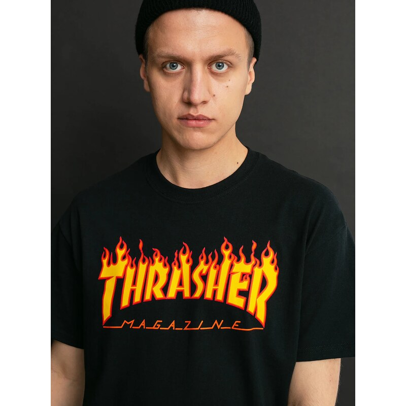 Thrasher Flame Logo (black)černá