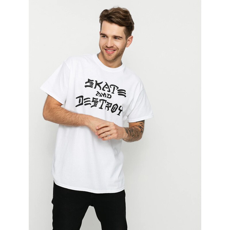Thrasher Skate And Destroy (white)bílá