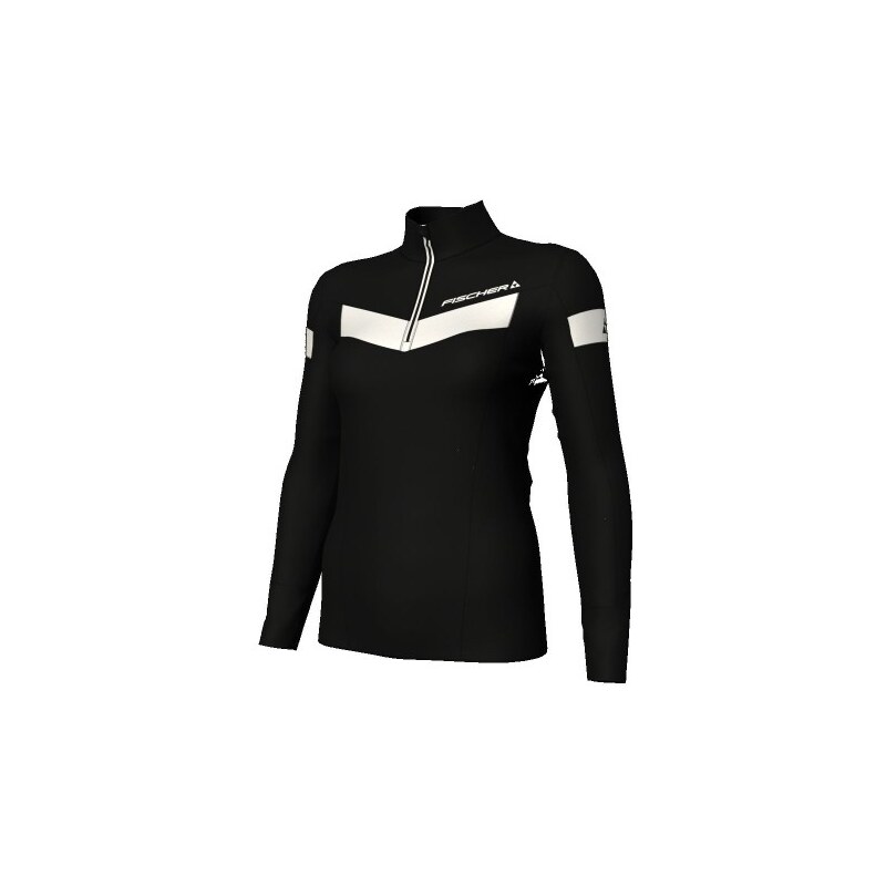 Triko 1/2 zip funkční Fischer Gittan Velikost: 40 černá 66153099