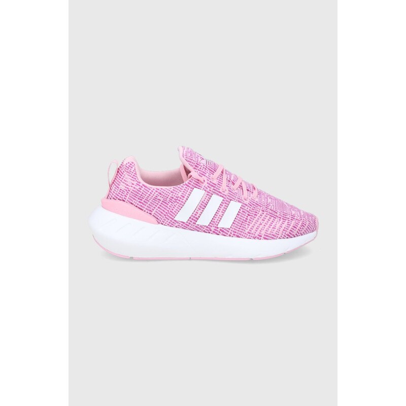 Dětské boty adidas Originals Swift Run 22 GW8177 růžová barva