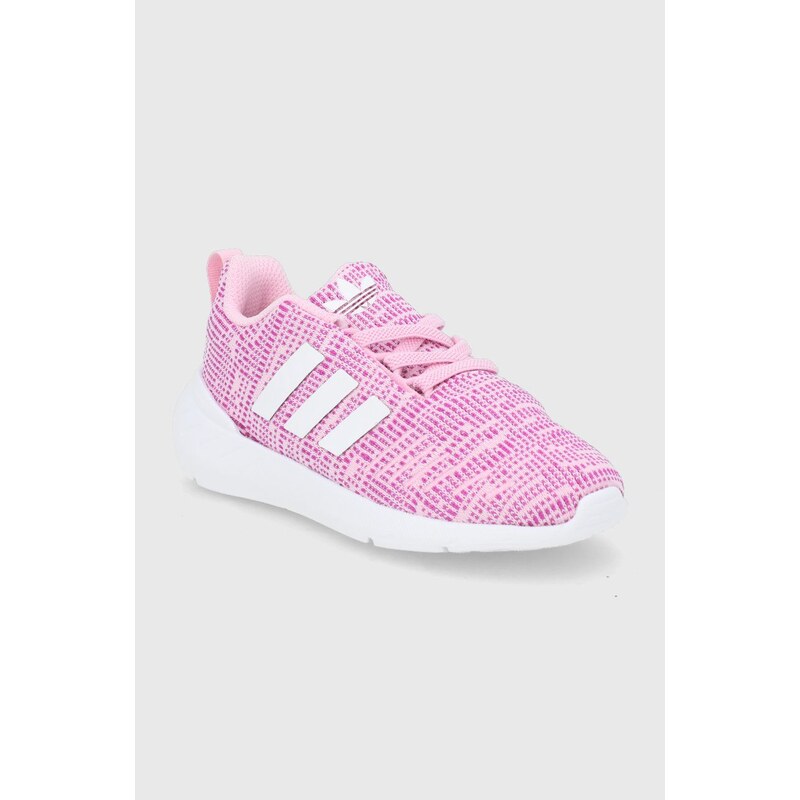 Dětské boty adidas Originals Swift Run 22 GW8185 růžová barva