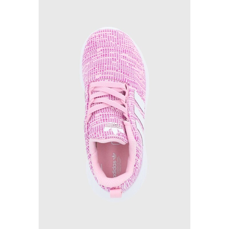 Dětské boty adidas Originals Swift Run 22 GW8185 růžová barva