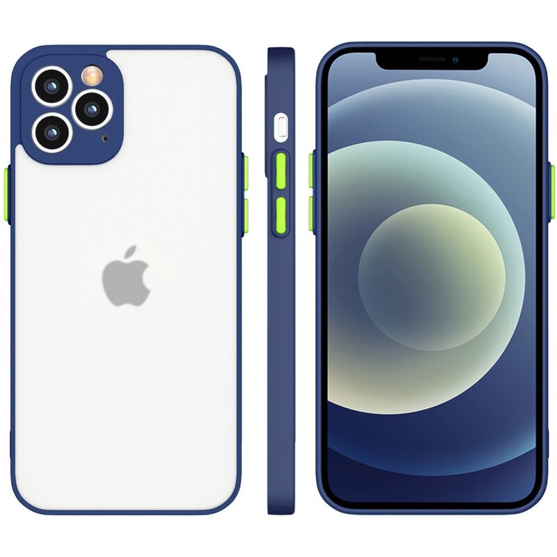 IZMAEL.eu Silikónové flexibilní pouzdro Milky Case pro Apple iPhone 12 pro Apple iPhone 12 Pro Max modrá