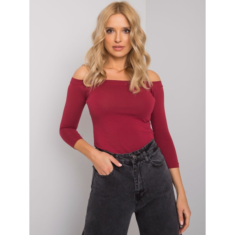 BASIC Feel Good Blouse-RV-BZ-4692.61-burgundy