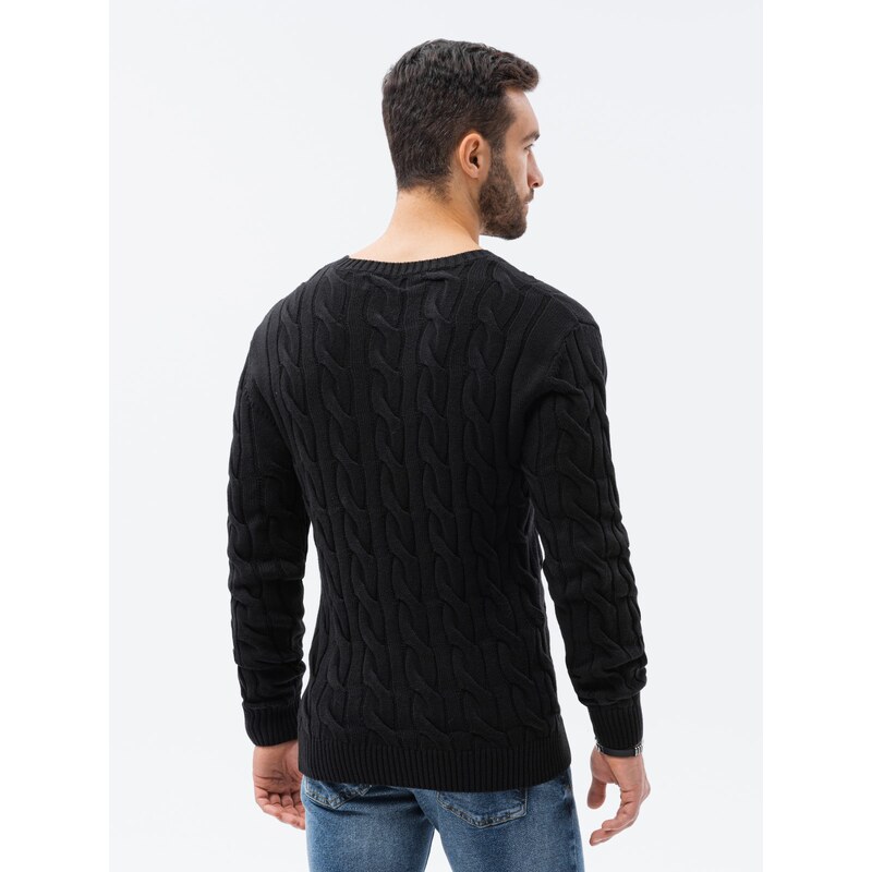 Ombre Clothing Pánský svetr - černá E195