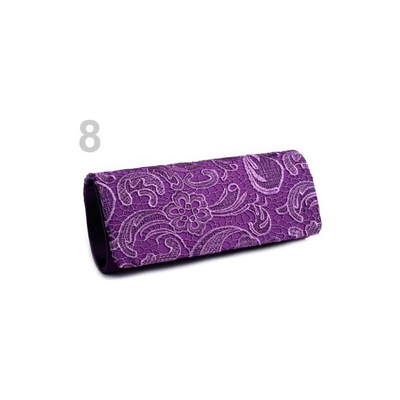 Stoklasa Kabelka - psaníčko 10-12x26 cm s krajkou (1 ks) - 8 fialová purpura