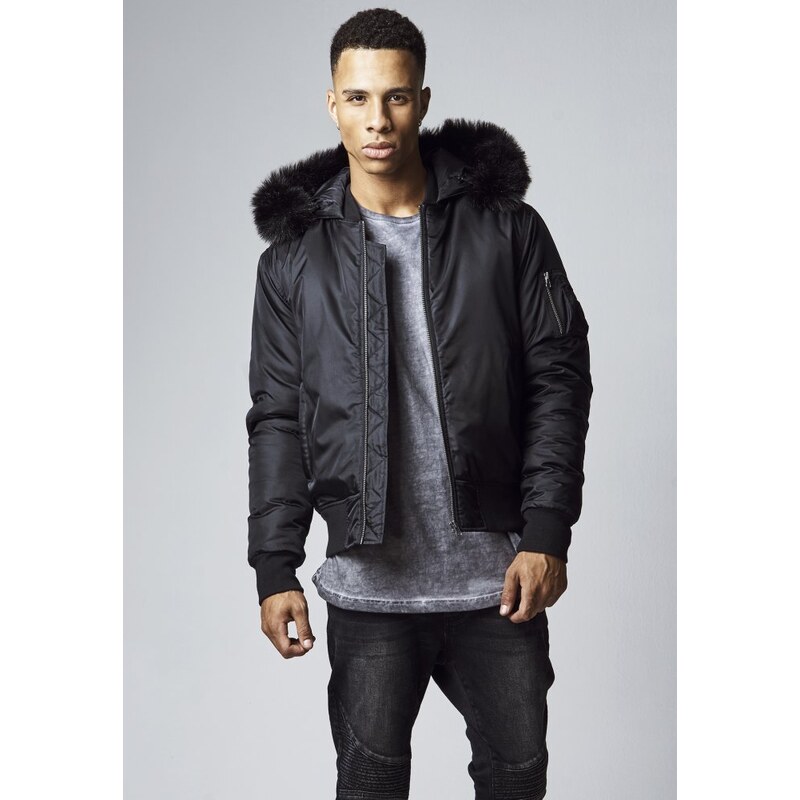 URBAN CLASSICS Basic Bomber Jacket - black 