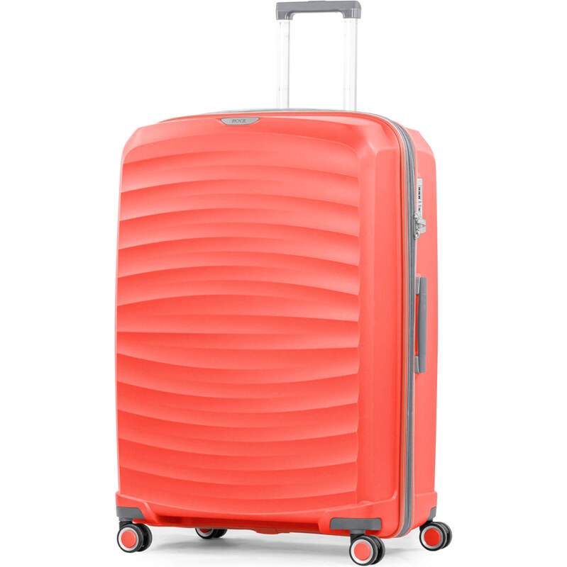 Cestovní kufr ROCK TR-0212/3-L PP - oranžová 120 l + 15%