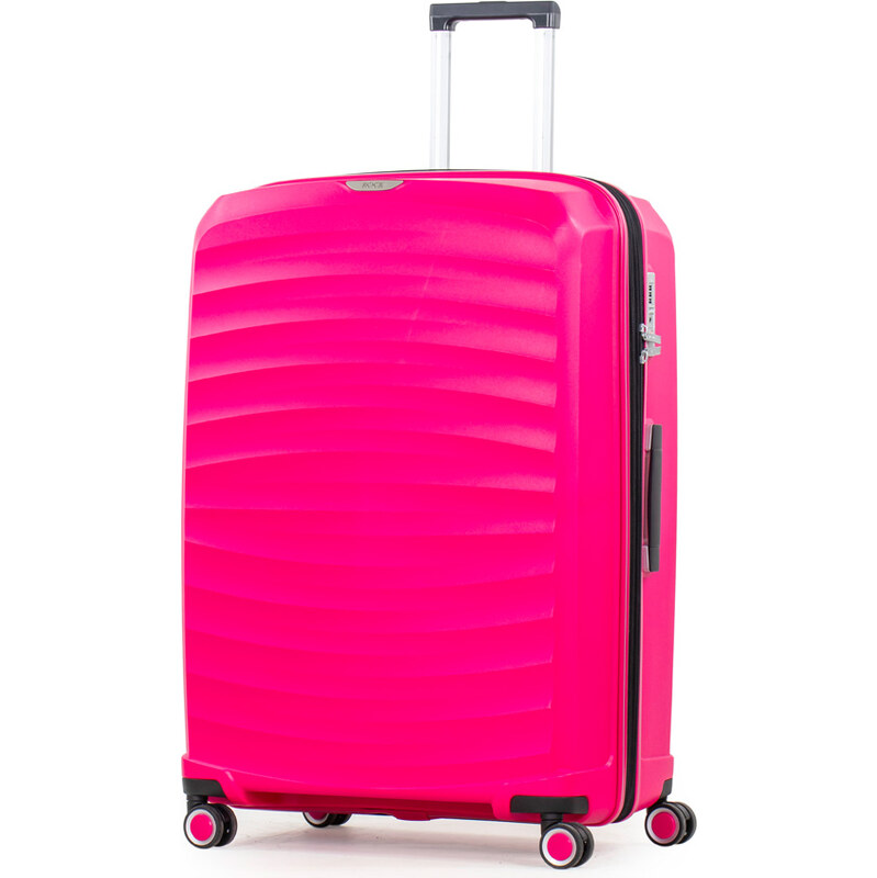 Cestovní kufr ROCK TR-0212/3-L PP - růžová 120 l + 15% expander 108088297
