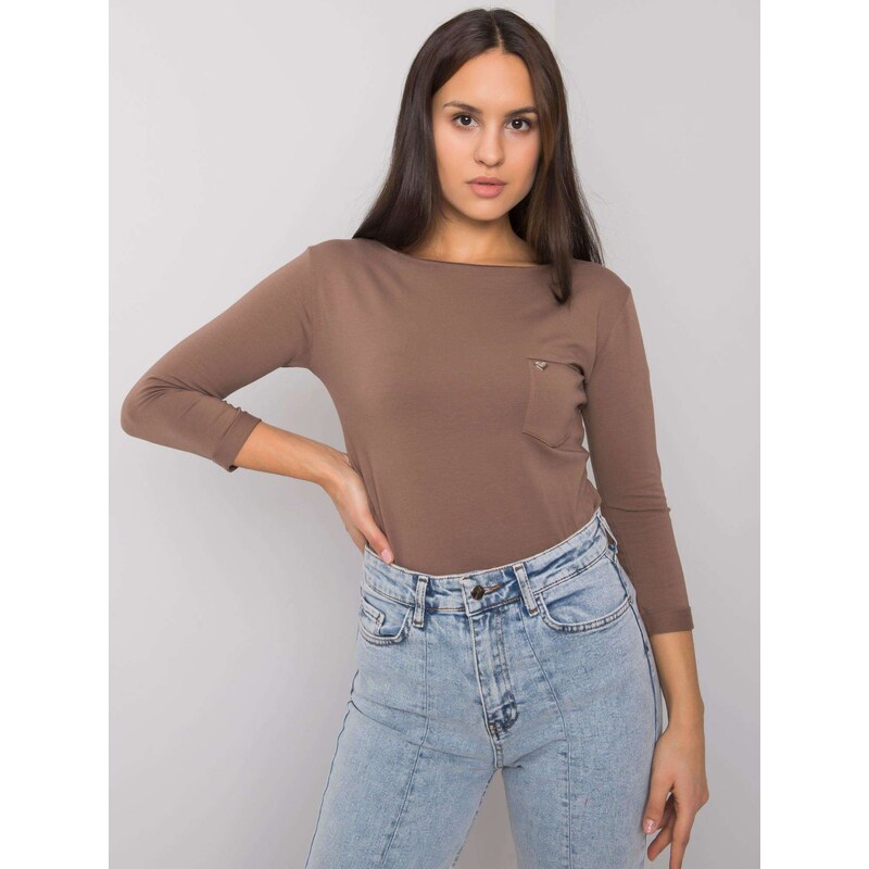 BASIC Feel Good Blouse-RV-BZ-7316.06X-brown