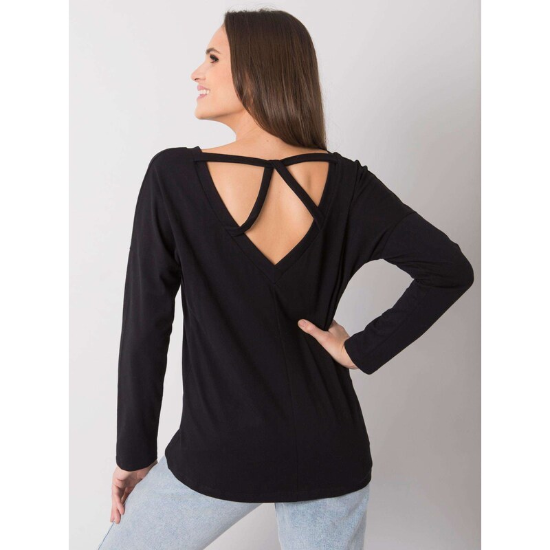 RUE PARIS Blouse-RV-BZ-7315.39X-black 106983881