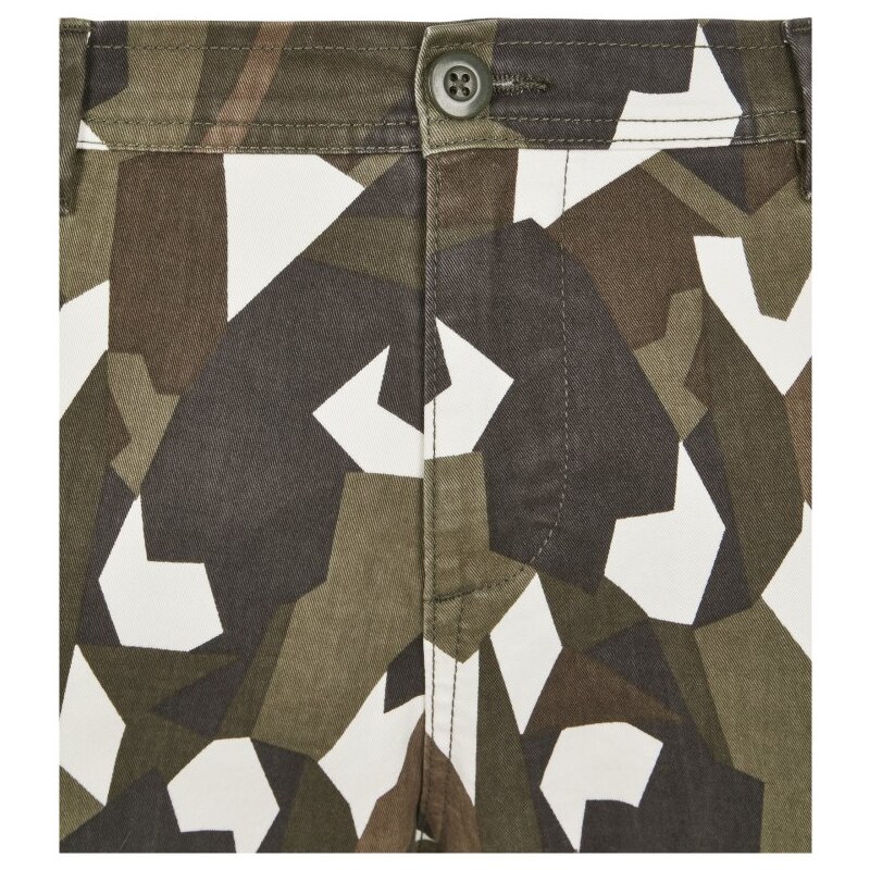 URBAN CLASSICS Geometric Camo Stretch Twill Cargo Pants