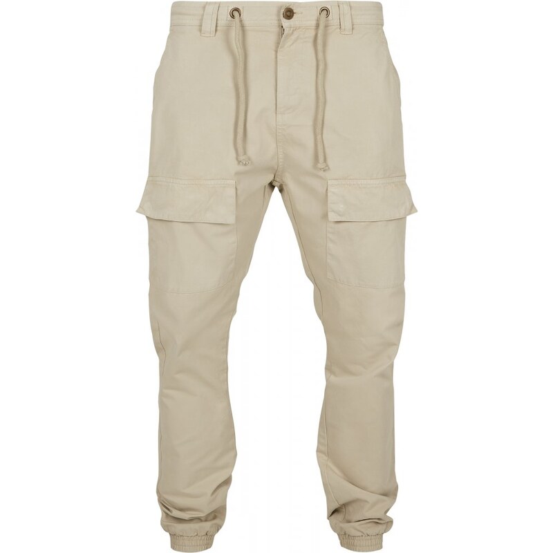 URBAN CLASSICS Front Pocket Cargo Jogging Pants - concrete