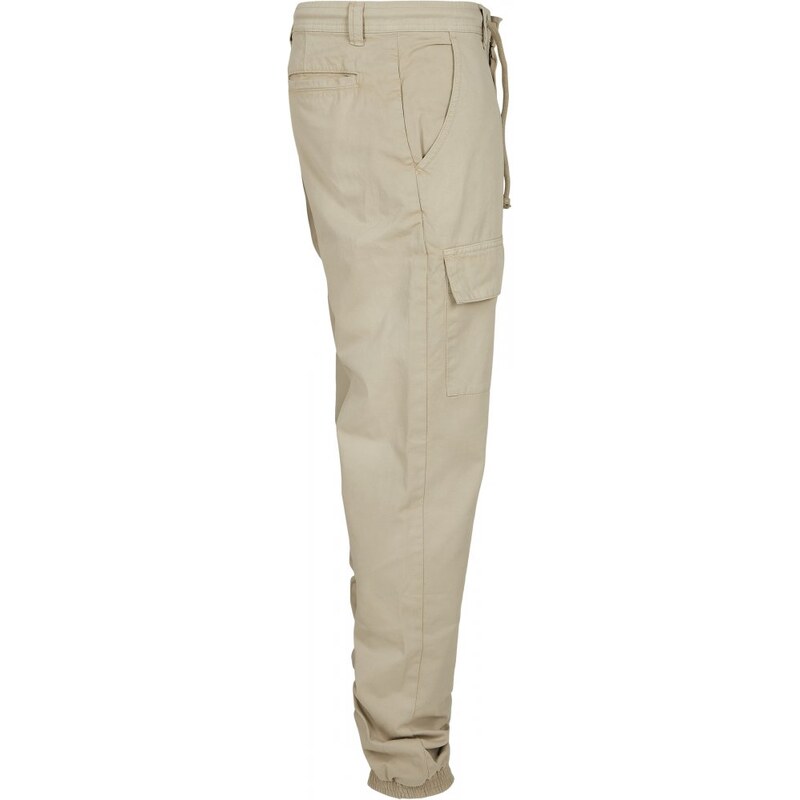 URBAN CLASSICS Front Pocket Cargo Jogging Pants - concrete