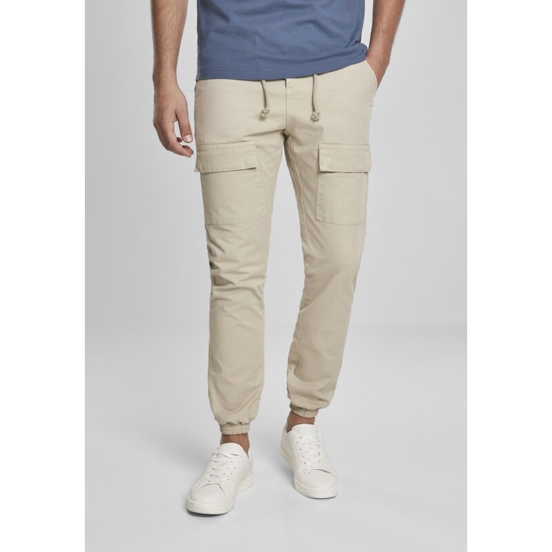 URBAN CLASSICS Front Pocket Cargo Jogging Pants - concrete