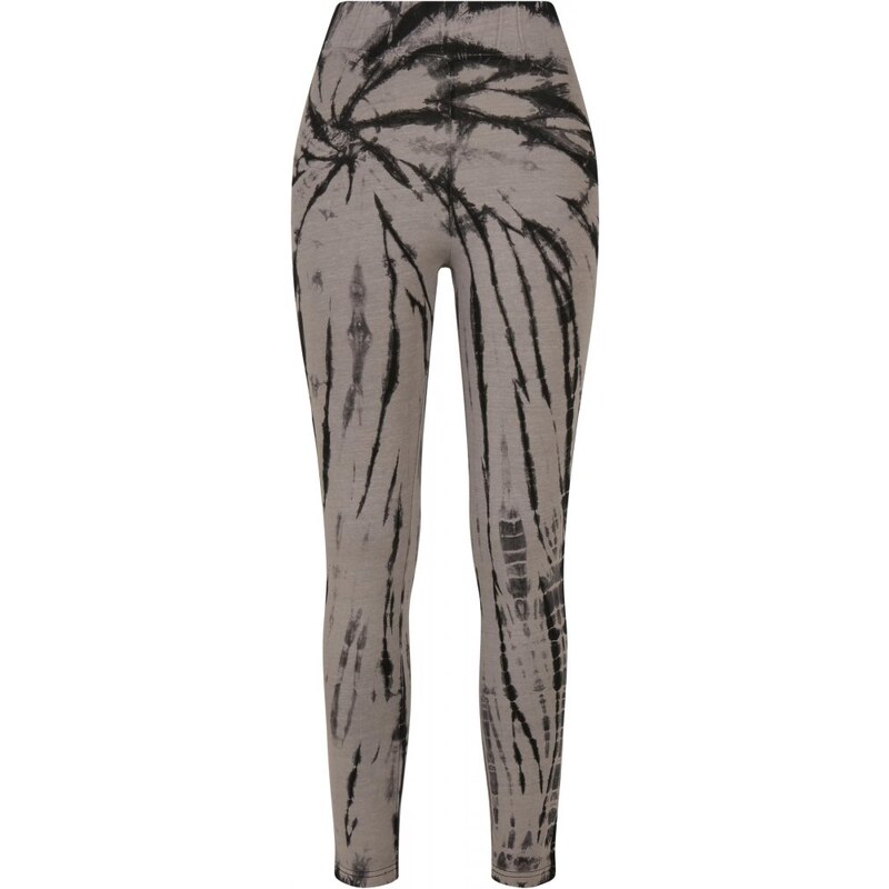 URBAN CLASSICS Ladies Cotton Tie Dye High Waist Leggings - black 66065838