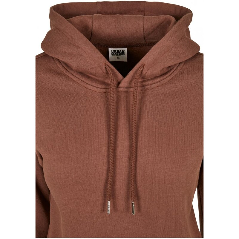 URBAN CLASSICS Ladies Organic Hoody - bark