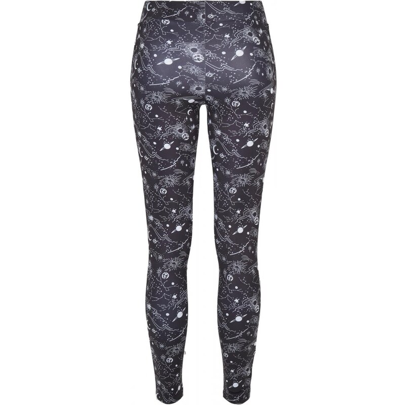 URBAN CLASSICS Ladies Tech Mesh AOP Leggings - blackuniverse