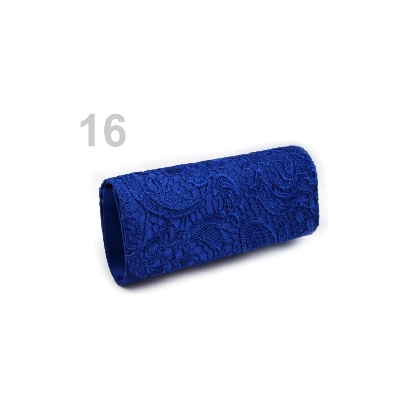 Stoklasa Kabelka - psaníčko 10-12x26 cm s krajkou (1 ks) - 16 modrá kobaltová