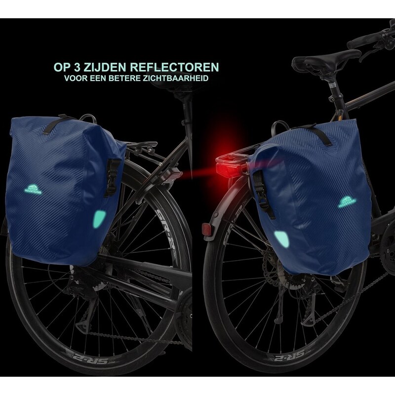 DUTCH MOUNTAINS Taška na kolo Bicycle Bag Single Rear Blue