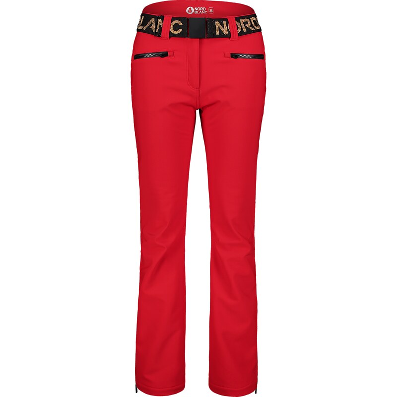 Nordblanc Červené dámské softshellové lyžařské kalhoty NEARING