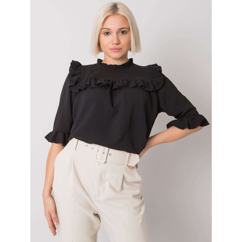 RUE PARIS Blouse-CHA-BZ-3312.30-black