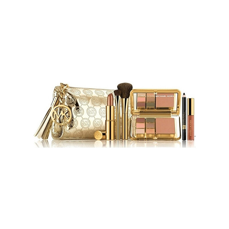 Estee Lauder kosmetický set zlatý dárková sada designed by Michael Kors