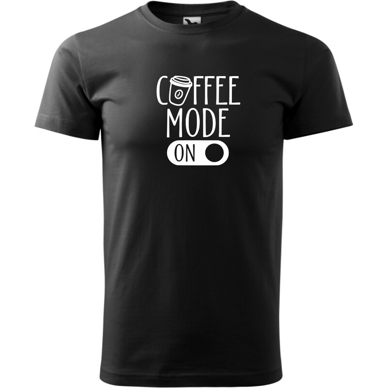 Fenomeno Pánské tričko Coffee mode on - černé