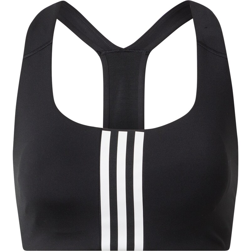 ADIDAS SPORTSWEAR Sportovní podprsenka Powerimpact černá / bílá