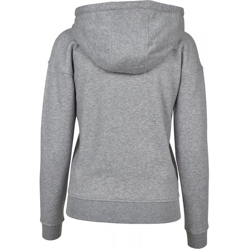 URBAN CLASSICS Ladies Classic Zip Hoody - grey