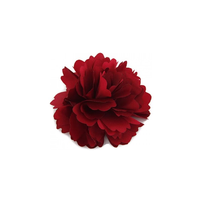 Květina do vlasů a na klopu rudá A25889