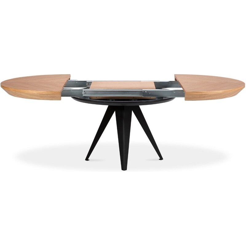Dubový rozkládací jídelní stůl Windsor & Co Magnus 120 x 120-220 cm