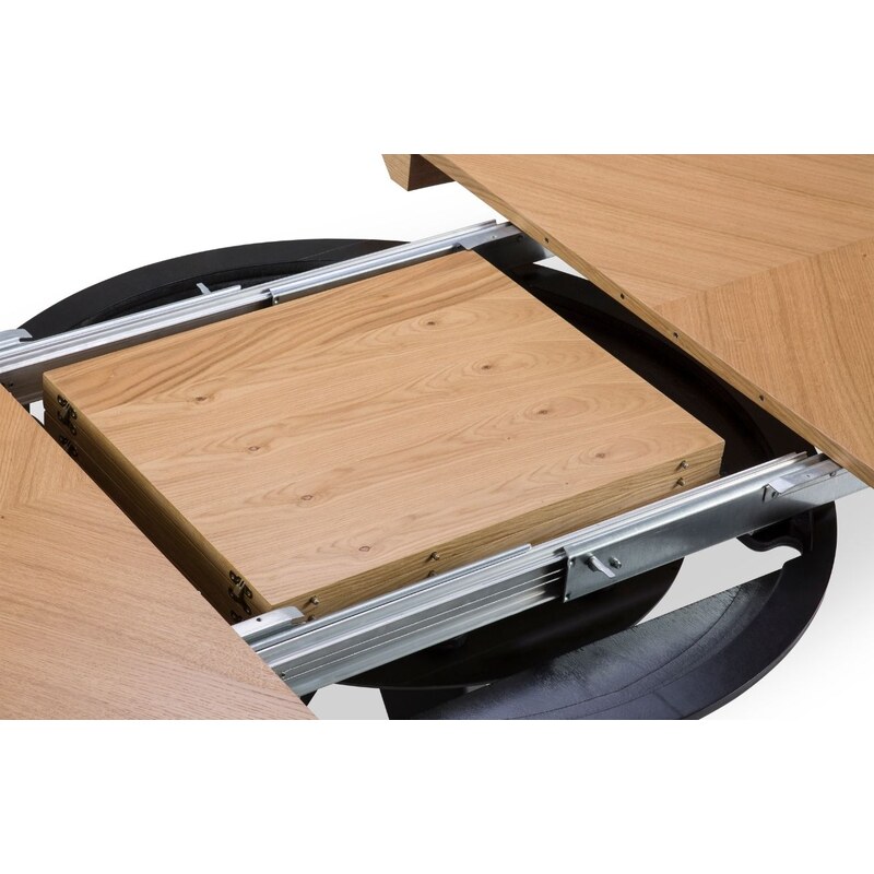 Dubový rozkládací jídelní stůl Windsor & Co Magnus 130 x 130-230 cm