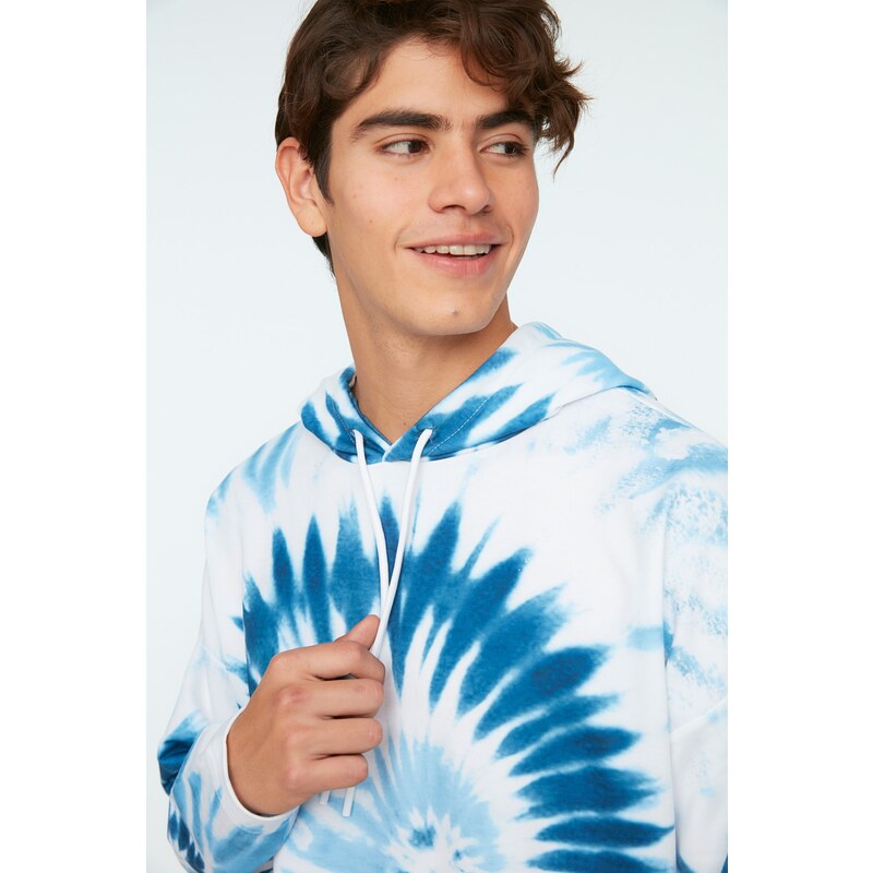 Trendyol Men's Blue Oversize/Cross-Fit Sweatshirt