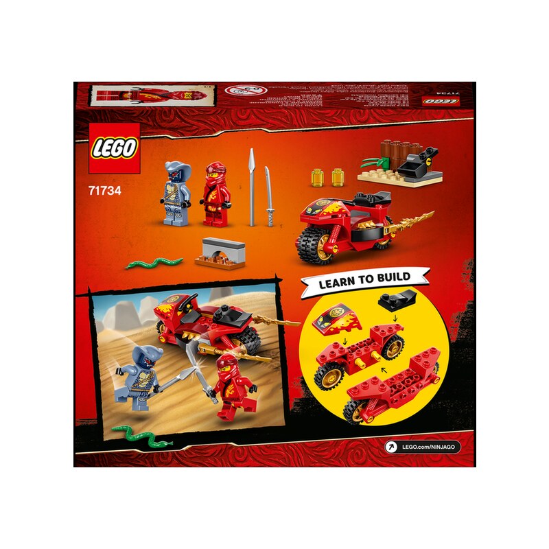 LEGO NINJAGO 71734 Kaiova motorka s čepelemi