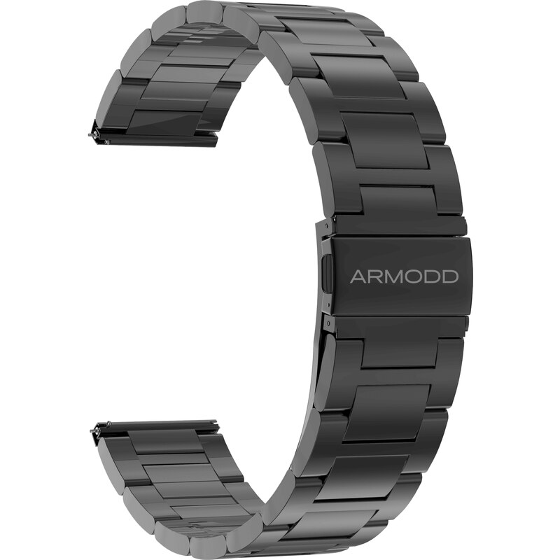 Řemínek ARMODD Silentwatch 4 Pro kovový černý (22mm) - GLAMI.cz