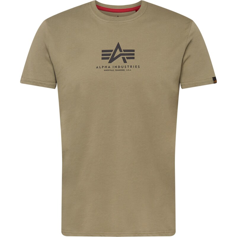 ALPHA INDUSTRIES Tričko olivová / černá