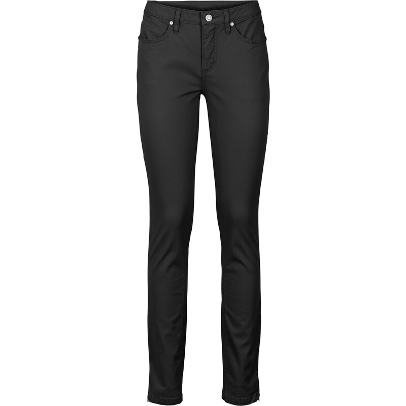 bonprix Strečové džíny, v krátkých velikostech Černá