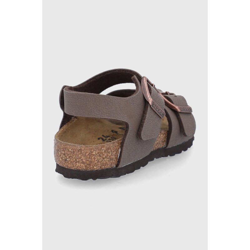 Dětské sandály Birkenstock hnědá barva