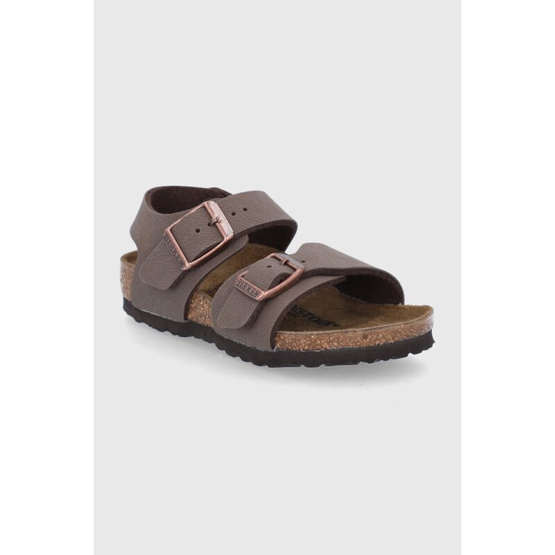 Dětské sandály Birkenstock hnědá barva