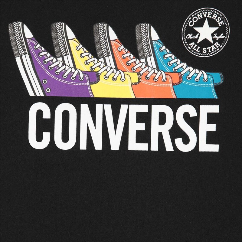 dětské tričko CONVERSE - BLACK - 140 9-10 let