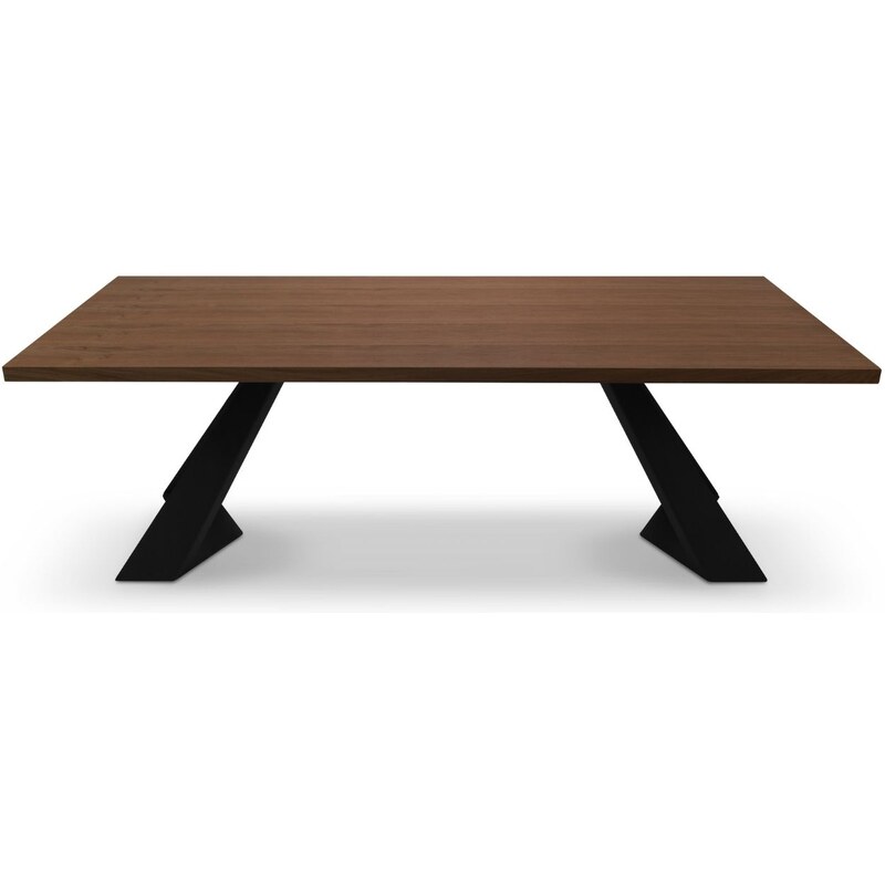 Hnědý dubový jídelní stůl Windsor & Co Indus 180 x 100 cm
